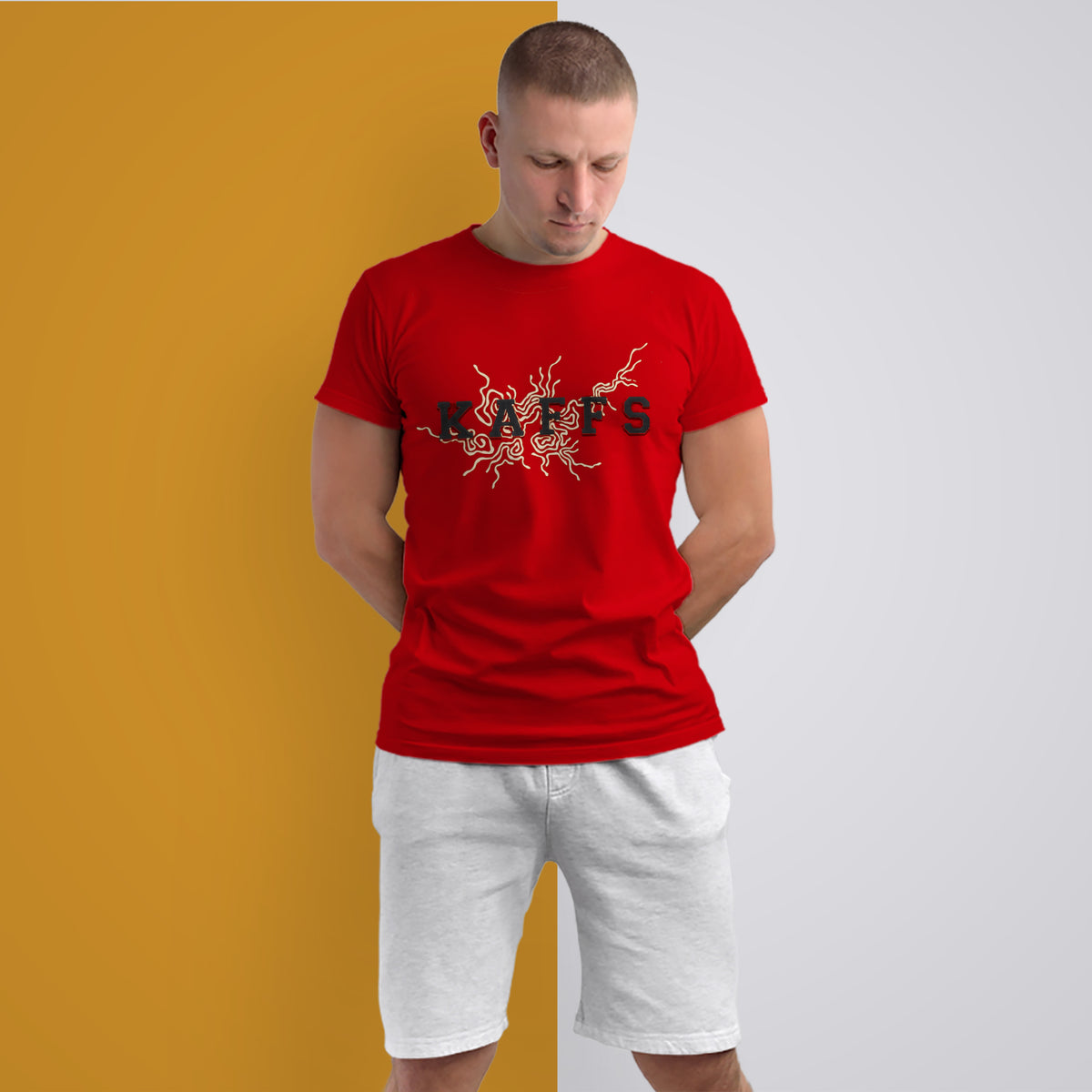 Printed Red T-Shirt