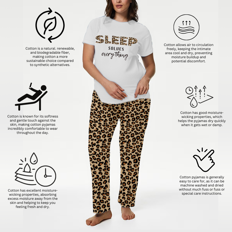 Brown Leopard Print Pyjama