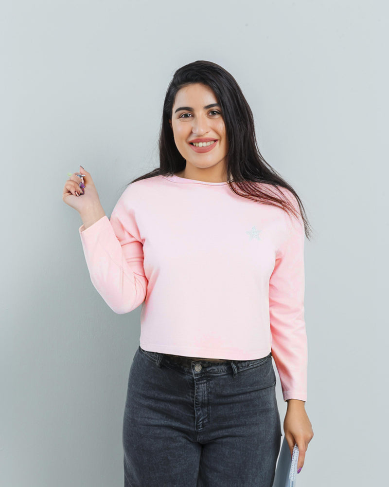 Pink Crop Top