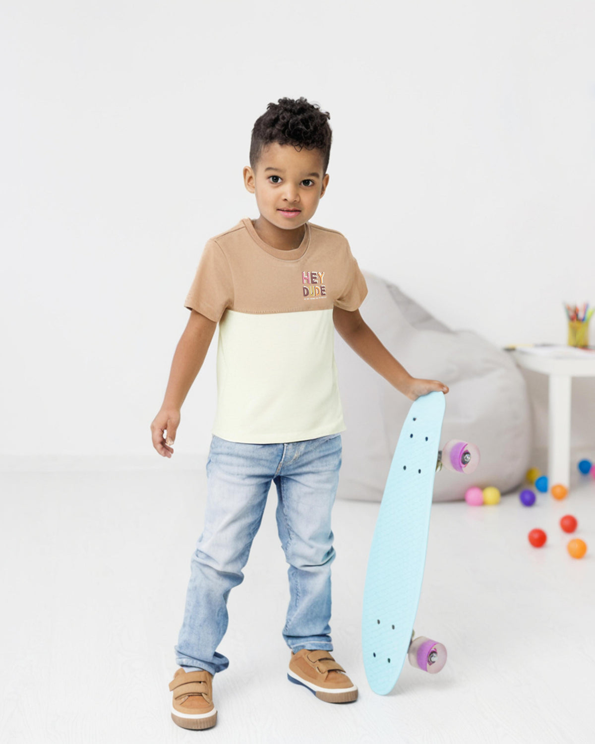 Boys T-Shirt Double Cream