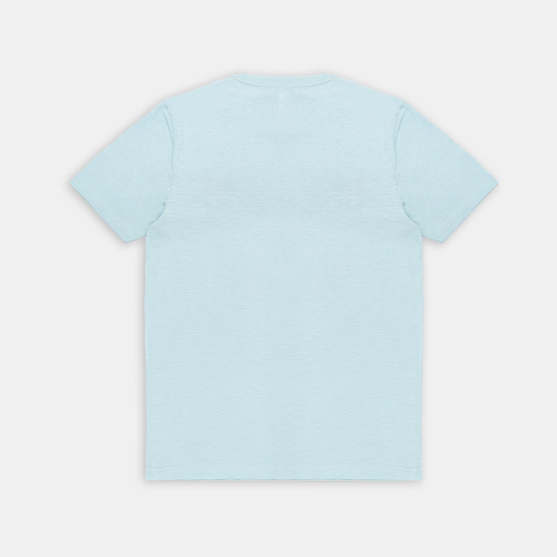 Printed Sky Blue T-Shirt