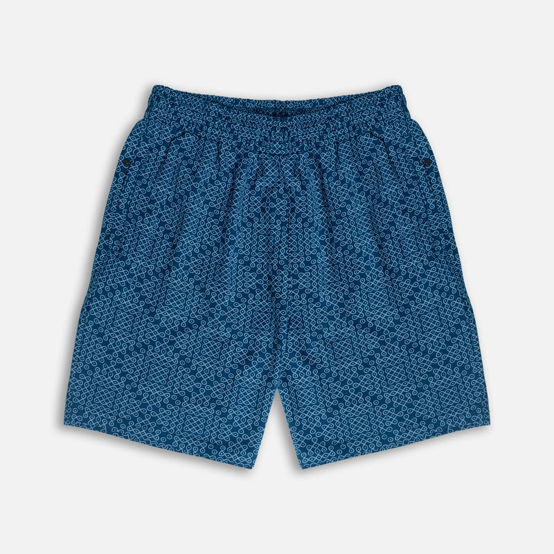 Blue Kolam Shorts