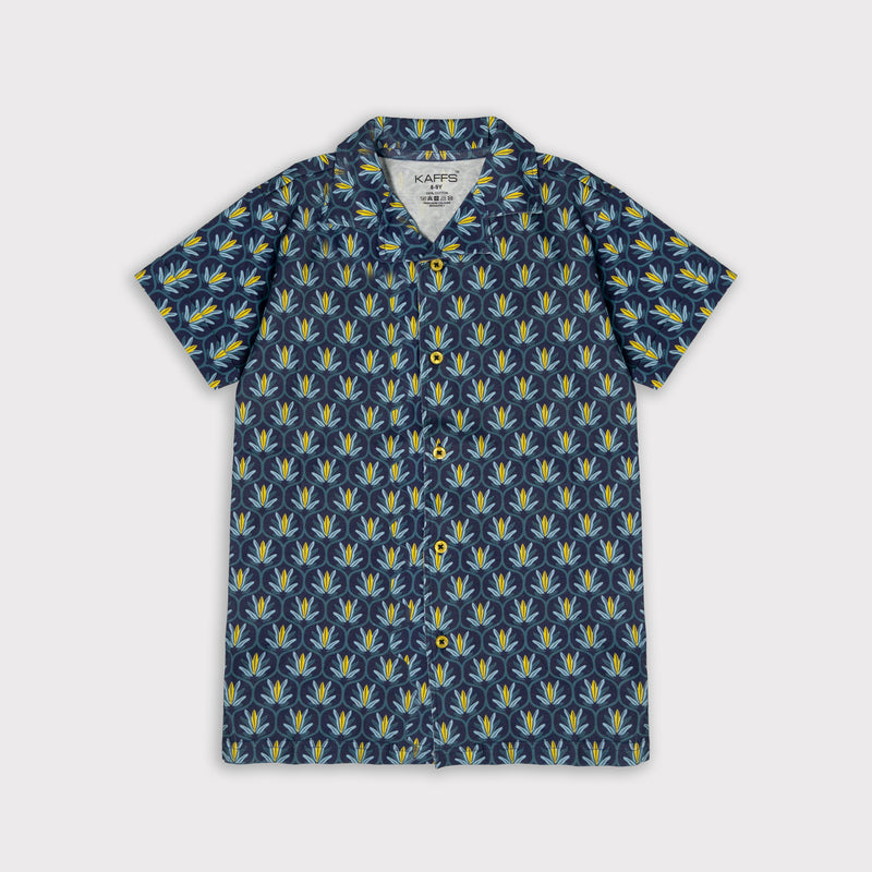 Boys Shirt - Knit - Navy