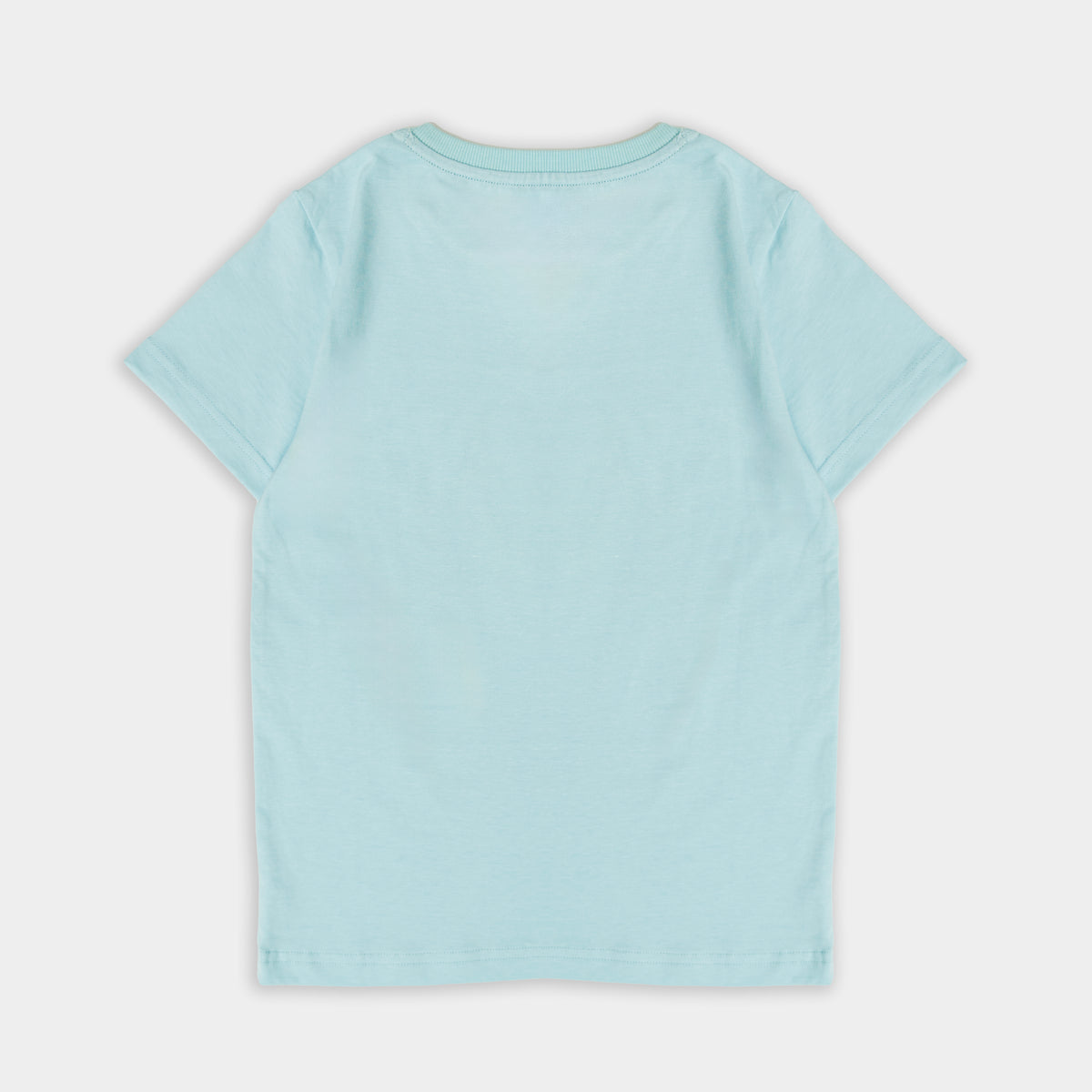 Boys Crew Neck Printed - Sky Blue