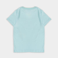 Boys Crew Neck Printed - Sky Blue