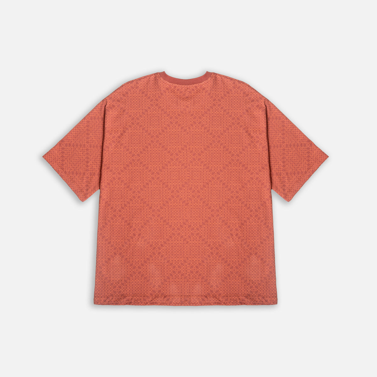 Mens Kolam Printed T-shirt - Brown