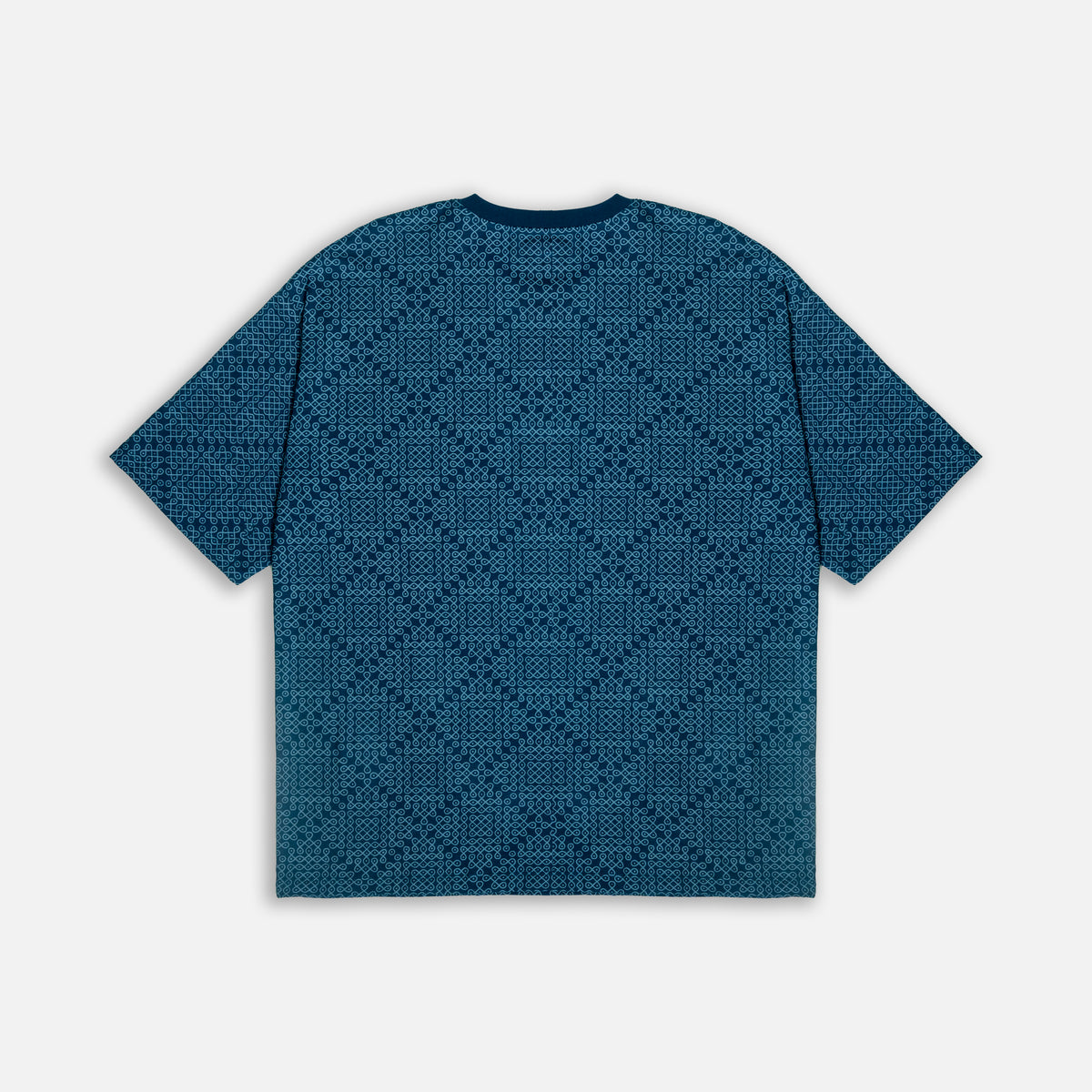 Mens Kolam Printed T-shirt - Blue