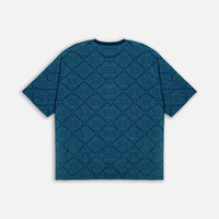 Mens Kolam Printed T-shirt - Blue