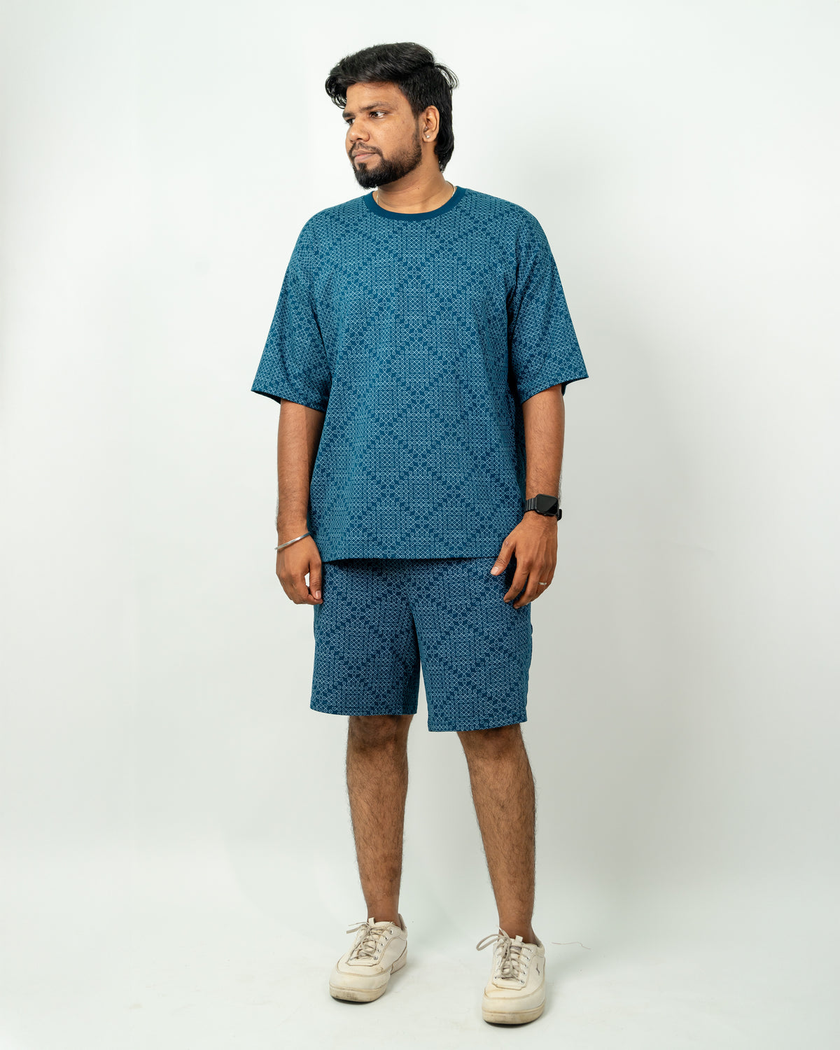 Blue Kolam Shorts