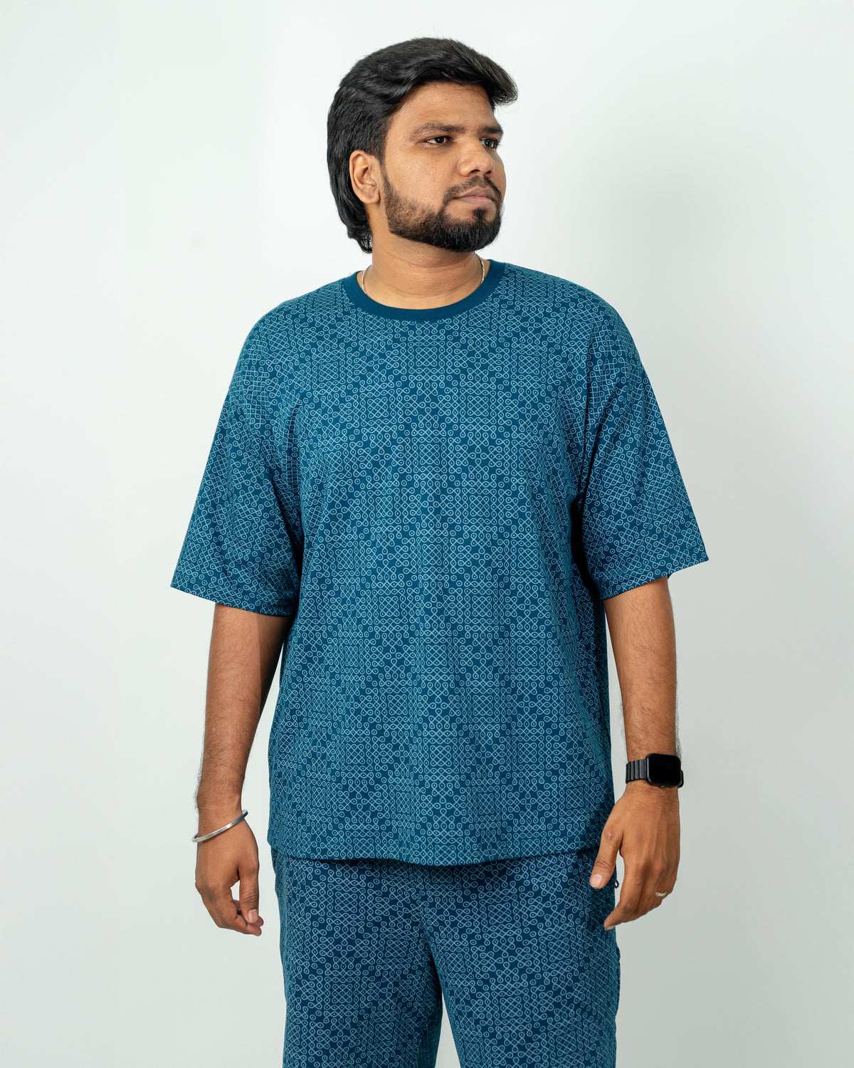 Blue Kolam Shorts