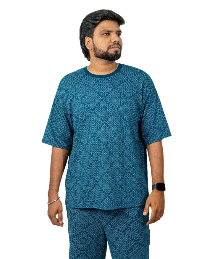 Blue Kolam Shorts