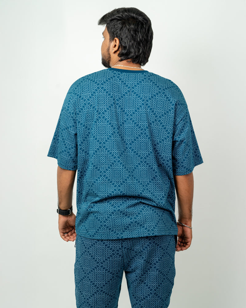 Blue Kolam Shorts