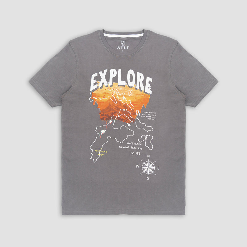 Printed Gray T-Shirt