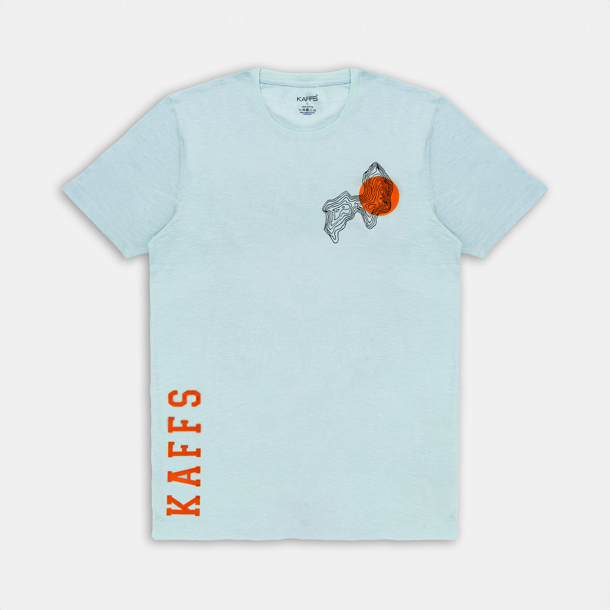 Printed Sky Blue T-Shirt