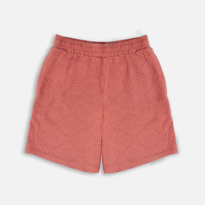 Orange Kolam Shorts