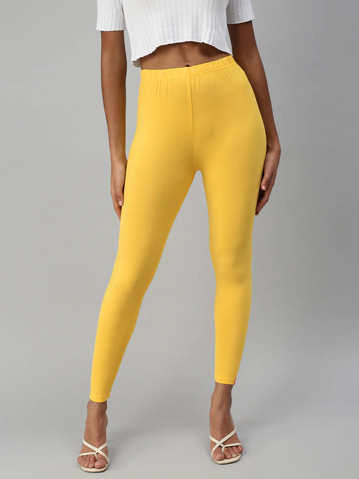 ceylon yellow ankle length leggings