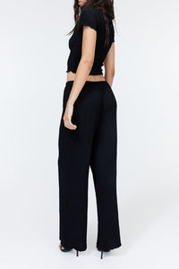 Black Straight Pant