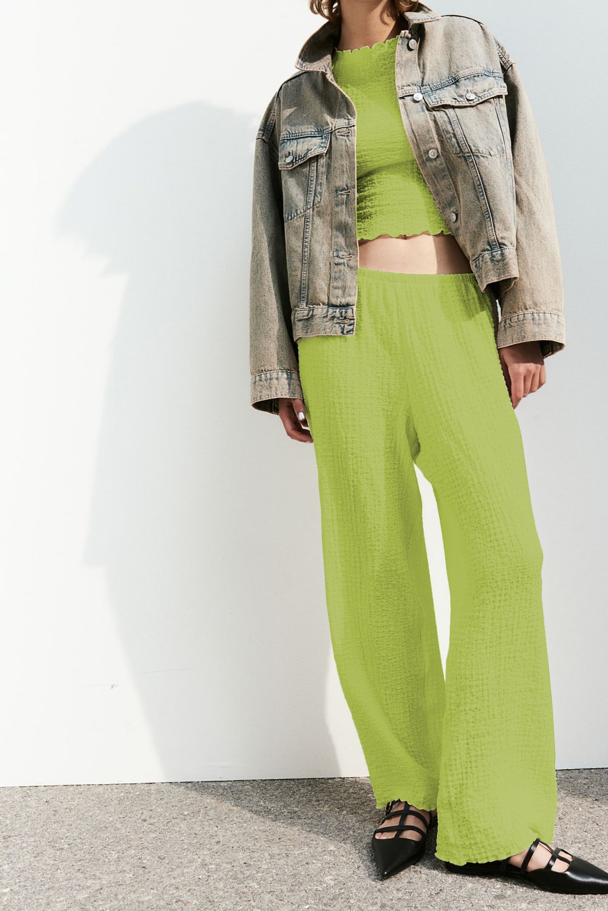 Green Straight Pant