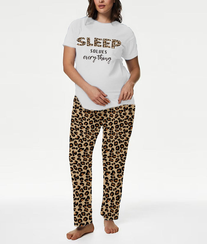 Brown Leopard Print Pyjama