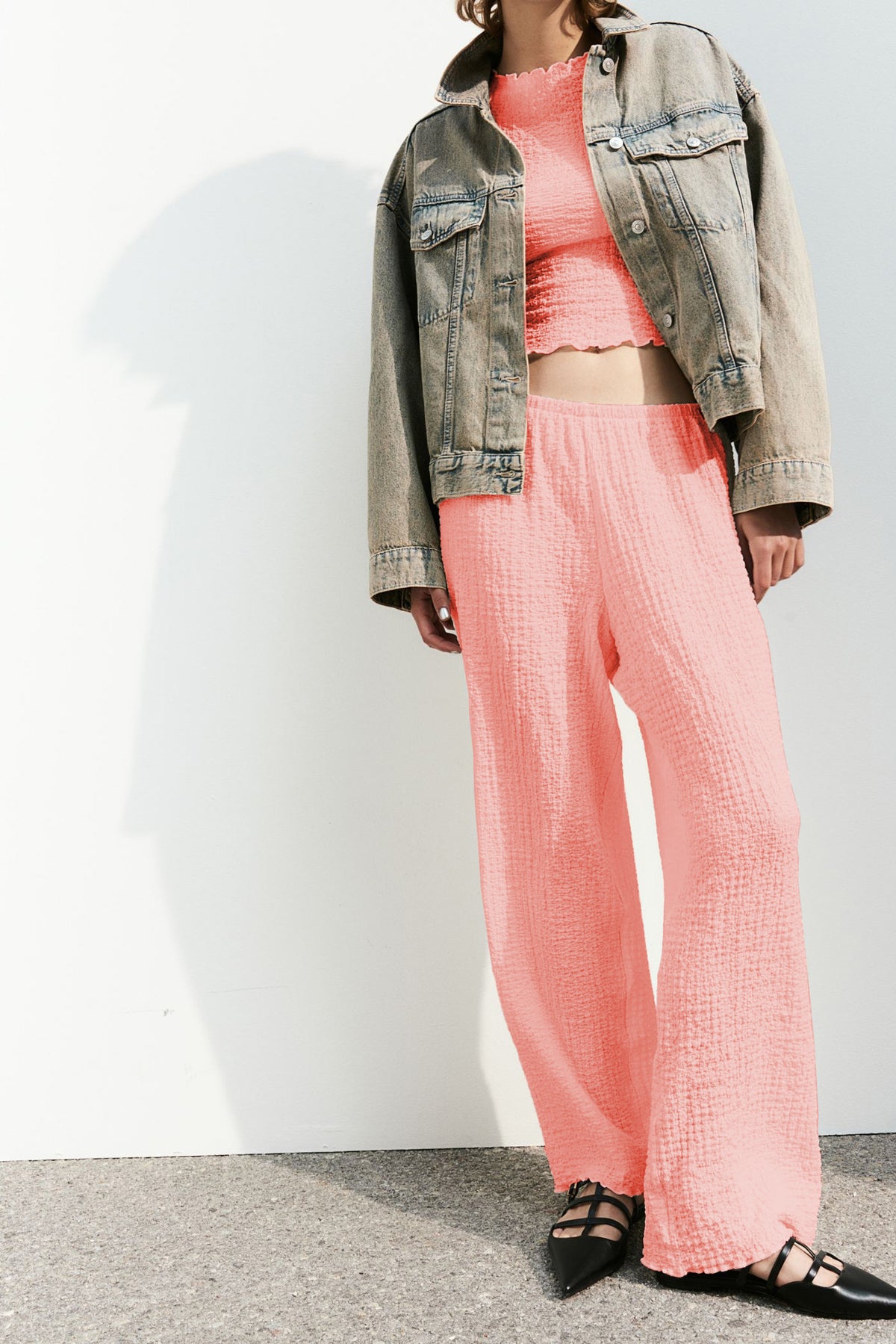 Pink Straight Pants